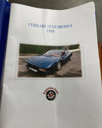 Ferrari Testarossa cena 720000 przebieg: 100000, rok produkcji 1988 z Warszawa małe 137